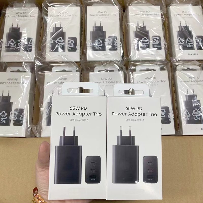 65W EP-TA6530 UK EU Plug Fast Charging Adapter Type-C Charger Wall Charger USB-C For Samsung Galaxy Travel Charger Samsung