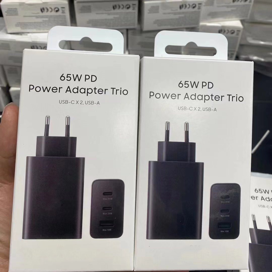 65W EP-TA6530 UK EU Plug Fast Charging Adapter Type-C Charger Wall Charger USB-C For Samsung Galaxy Travel Charger Samsung