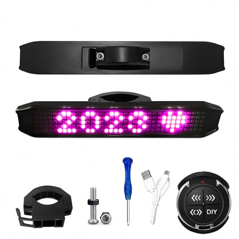 Hot Selling Bicycle Turn Signal Riding Tail Light Control Led Wireless Remote Warning Light Bicycle Accessories