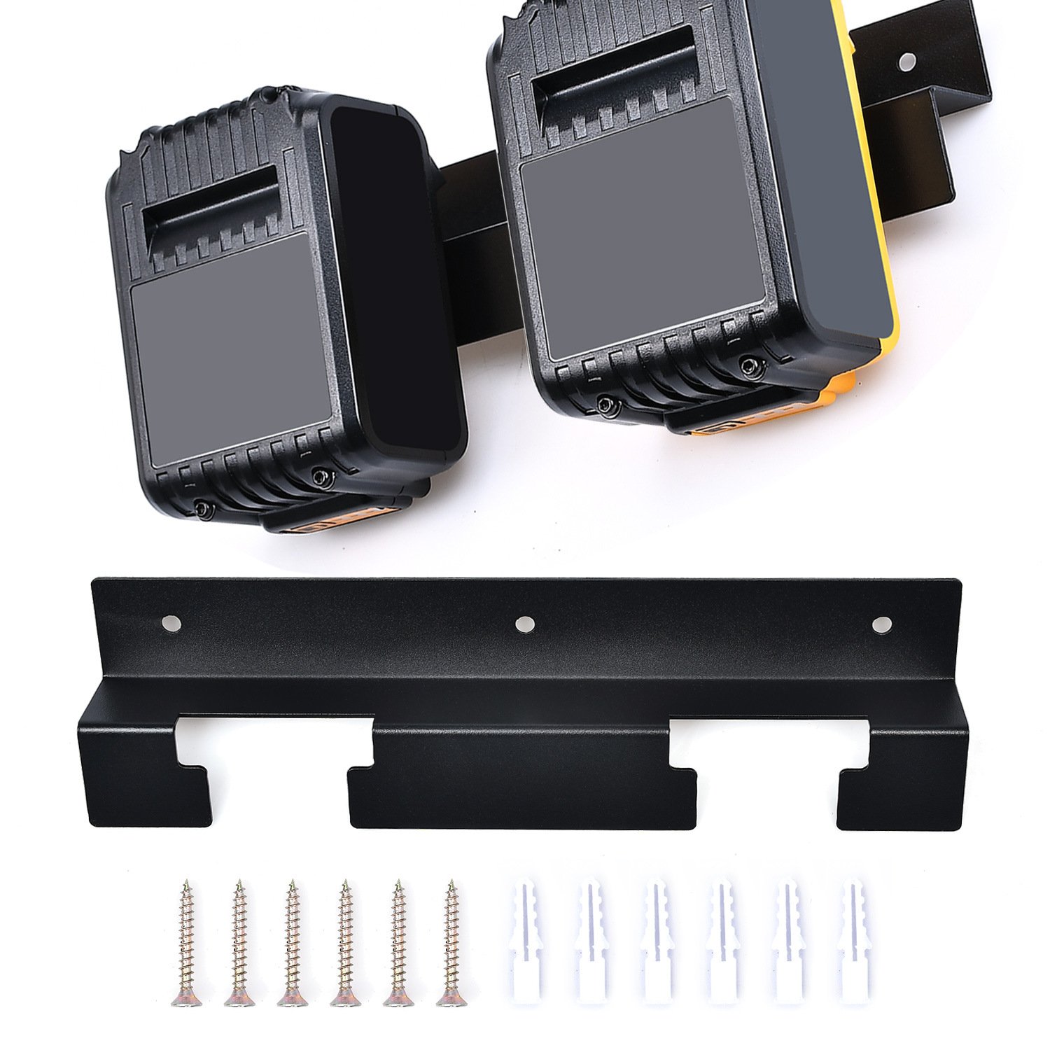 High Quality 2Pack Battery Mount Storage Holder For Dewalt Power Tools Battery 20V Easy To Install And Well Made Wholesale Price