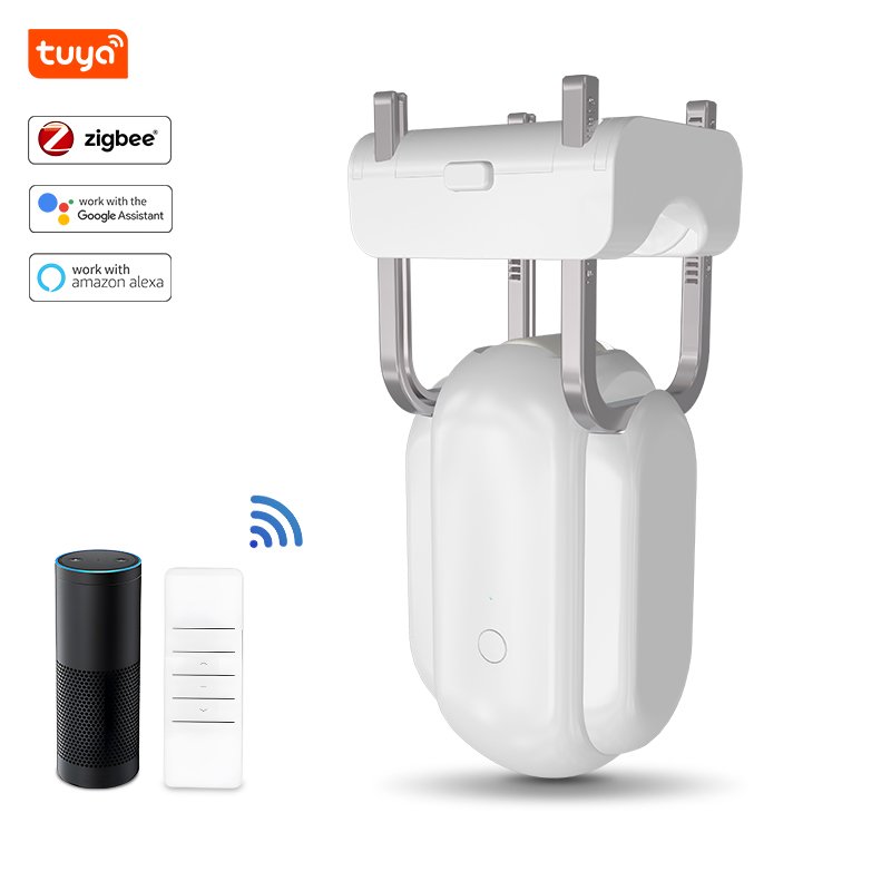 2022 New Design WIFI Automatic Curtain Switch Bot Free Install Wireless Curtain Rod Opener Alexa Curtain Motor