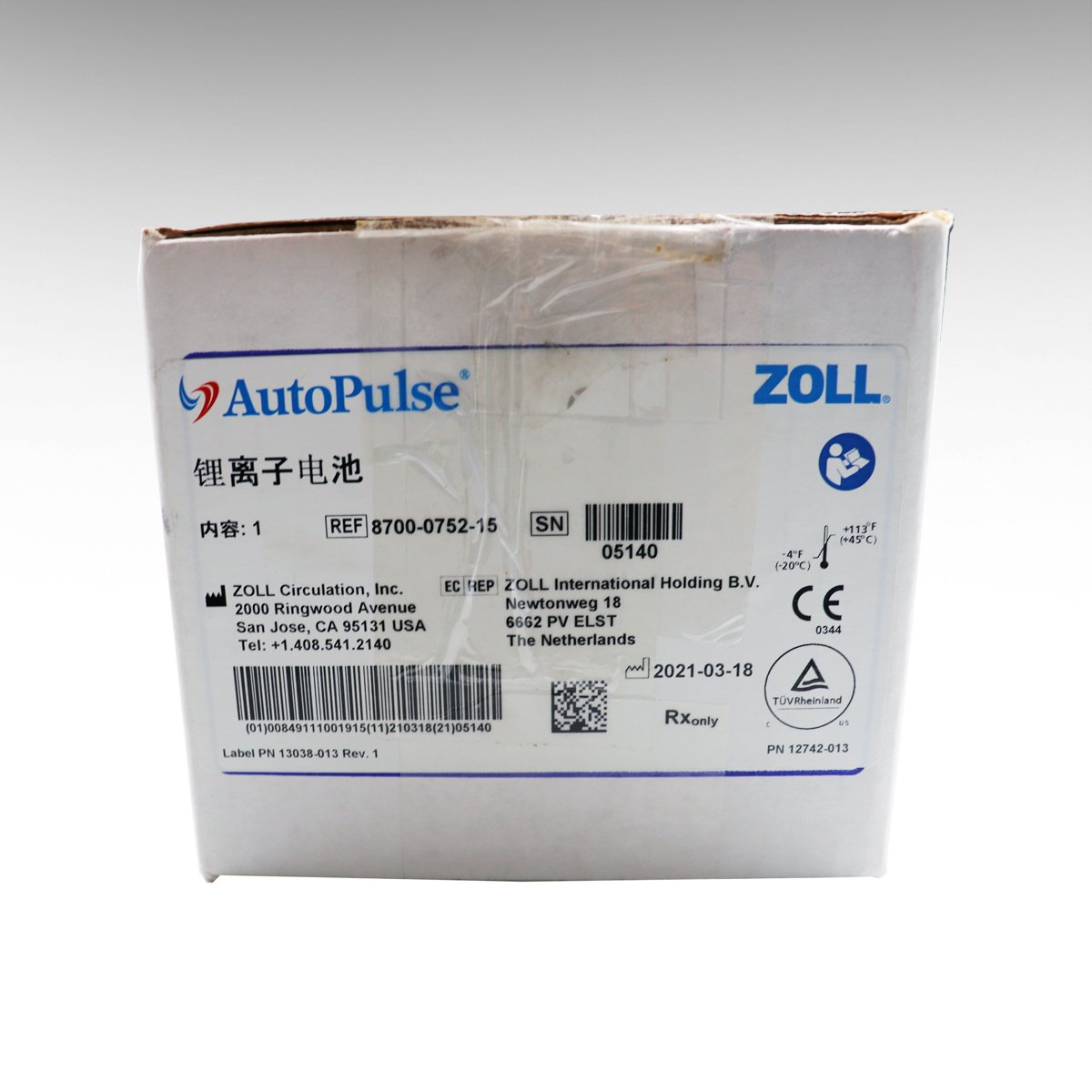 Original ZOLL AutoPulse Li-ion Battery 8700-0752-01 36.3V 90.75Wh 2500mAh