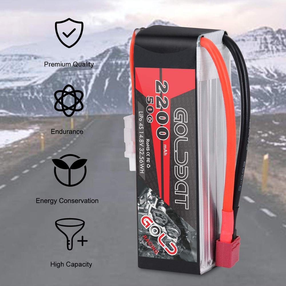 2200mAh 40C 60C RC LiPo Battery For RC Helicopter T/JST/XT30/XT60 Plug 2S 3S 4S 5S 6S