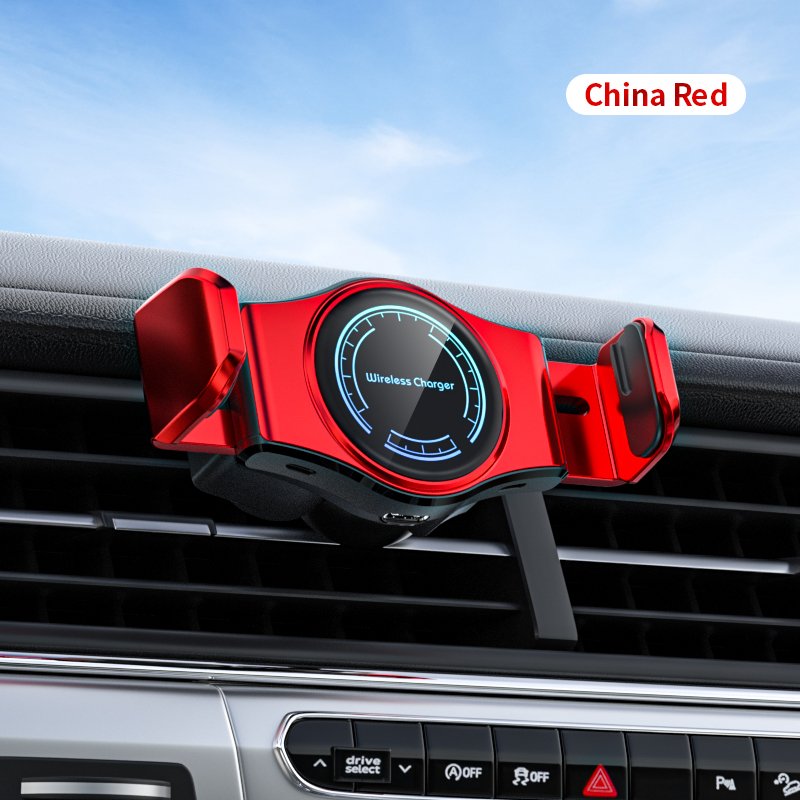 Best Selling 2024 Car Wireless Charger 15W fast changer Infrared smart sensing ventilation port mobile navigation Charger
