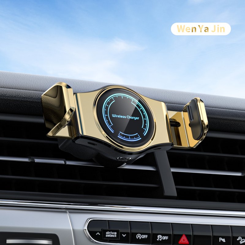 Best Selling 2024 Car Wireless Charger 15W fast changer Infrared smart sensing ventilation port mobile navigation Charger