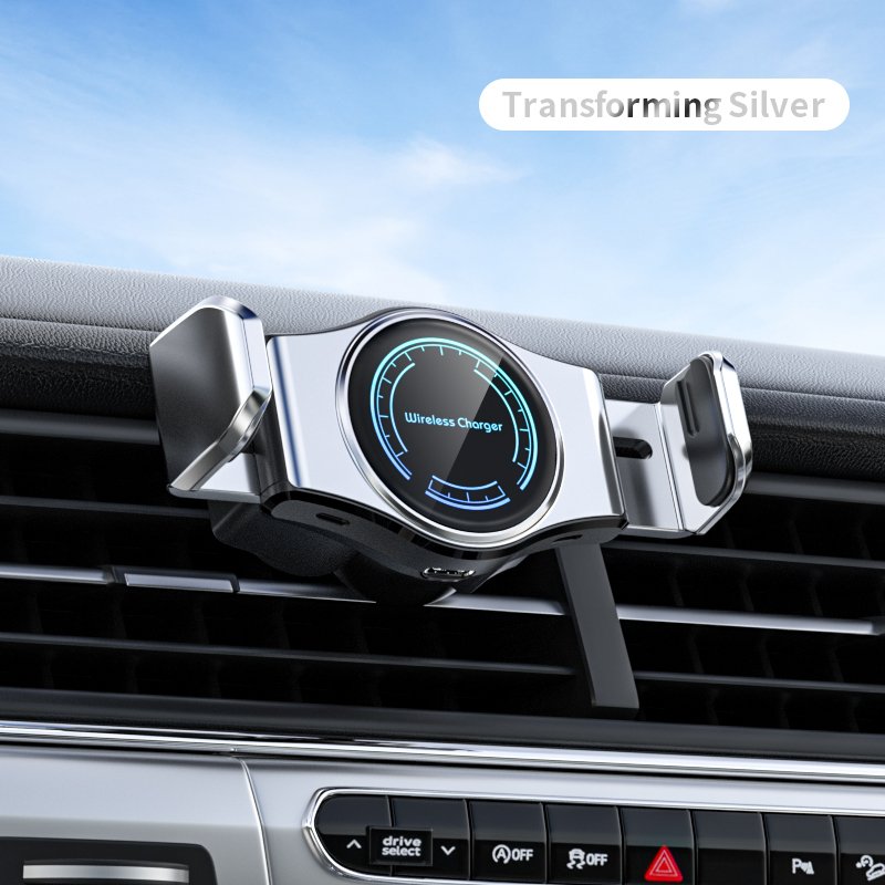 Best Selling 2024 Car Wireless Charger 15W fast changer Infrared smart sensing ventilation port mobile navigation Charger
