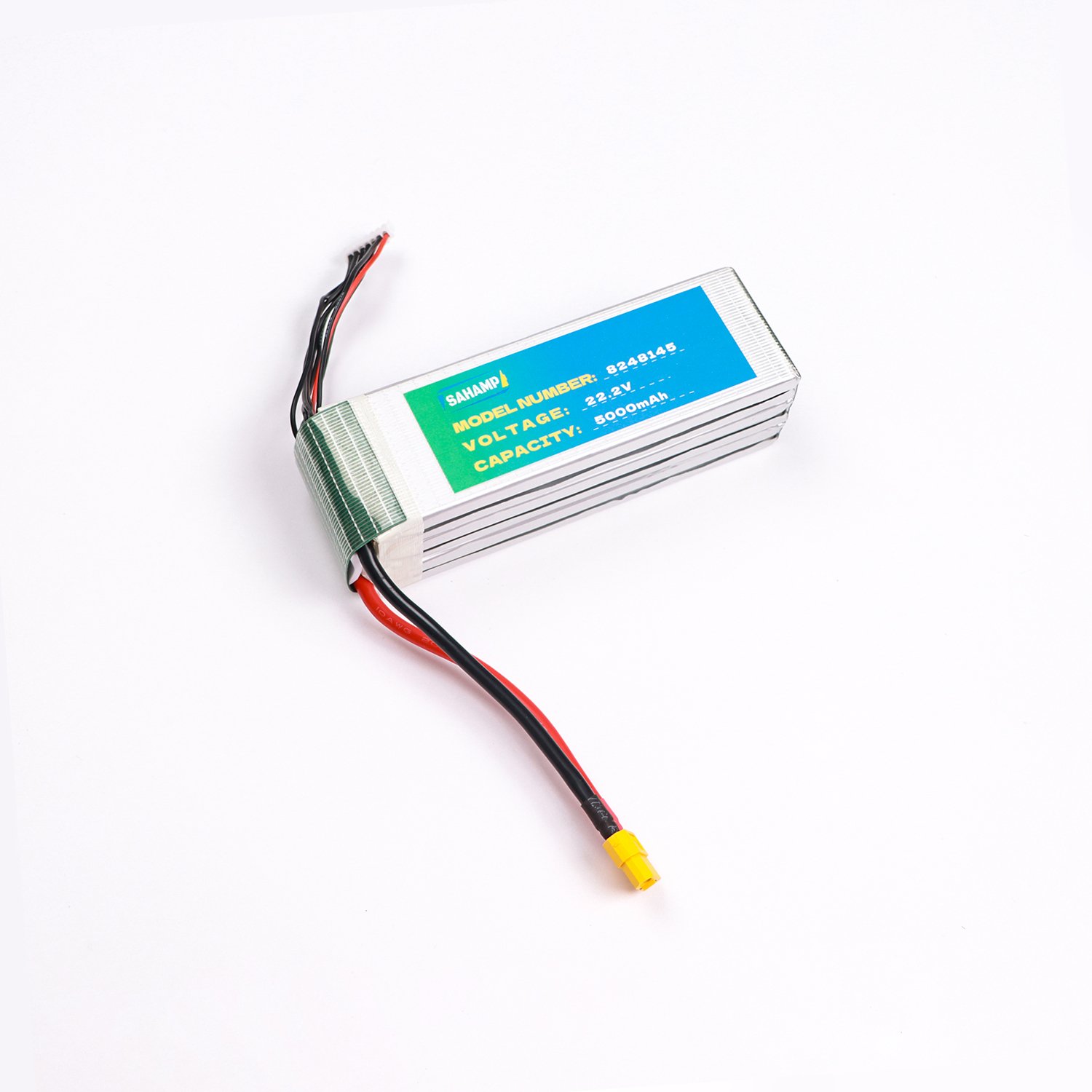 22.2V 5000mAh Lithium Ion Drone Battery XT60 Connector for 24V and 72V Drone Aircraft Bats
