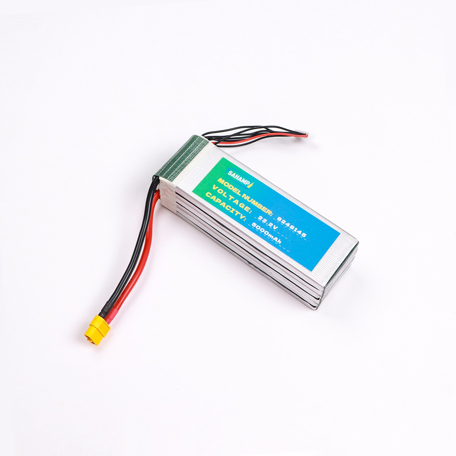 22.2V 5000mAh Lithium Ion Drone Battery XT60 Connector for 24V and 72V Drone Aircraft Bats