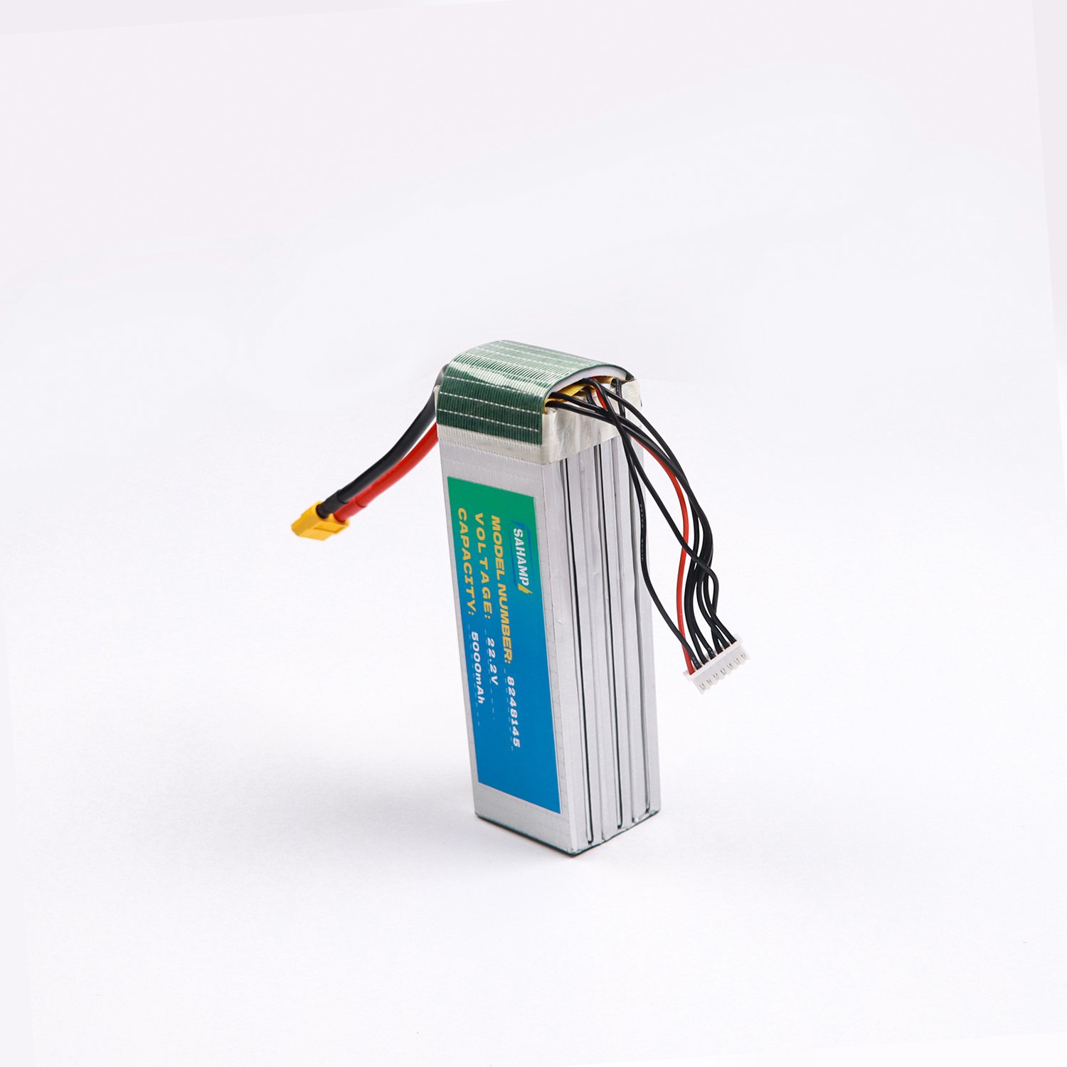 22.2V 5000mAh Lithium Ion Drone Battery XT60 Connector for 24V and 72V Drone Aircraft Bats