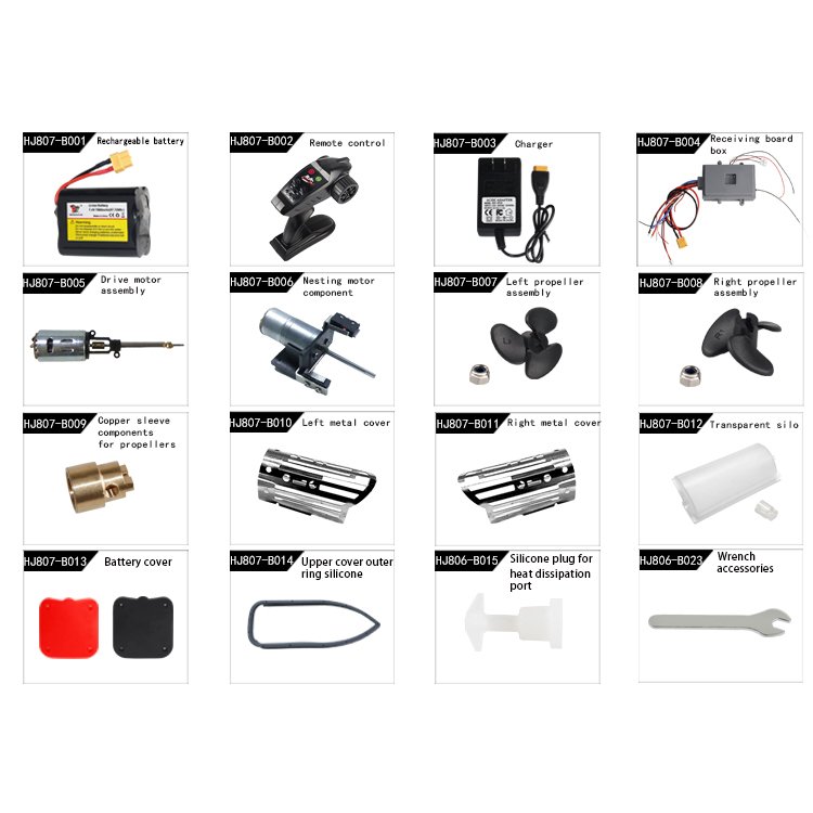 Factory Motor Battery Remote Controller Charger H807 Fishing Replacement Luxury Rod Holder Accessories Boat RC Parts