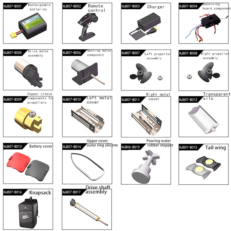 Factory Motor Battery Remote Controller Charger H807 Fishing Replacement Luxury Rod Holder Accessories Boat RC Parts