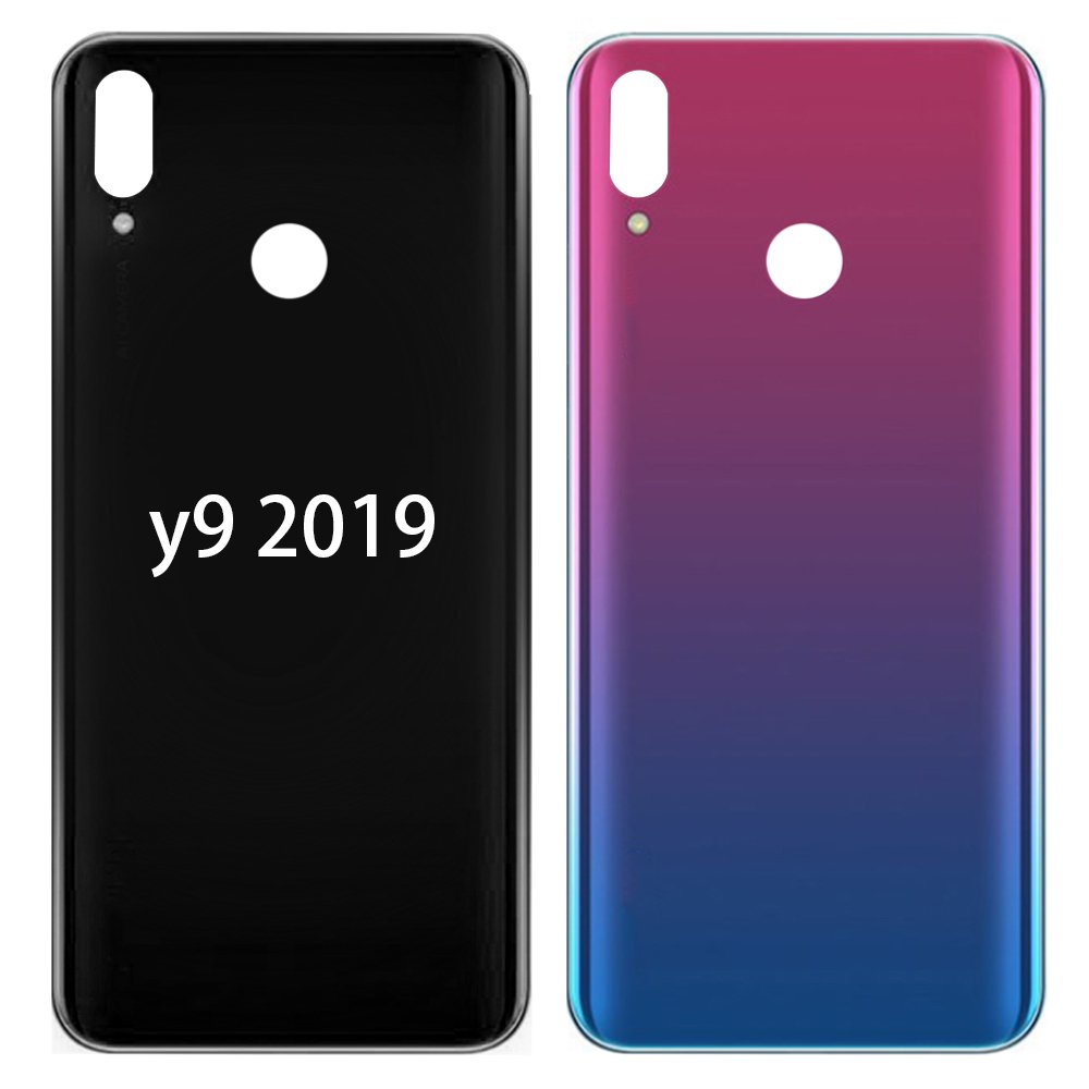For Huawei y9 2019 Mobile Phone Glass With Camera Lens Full Battery Cover Back Housing Assembly