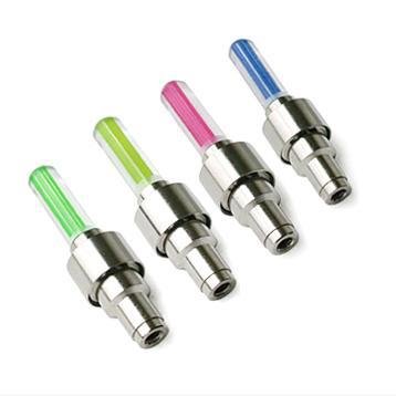 Battery-Powered Fluorescent Stick Wheel and Tire Light Mountain Bike Bicycle Gas Nozzle Light Accessory