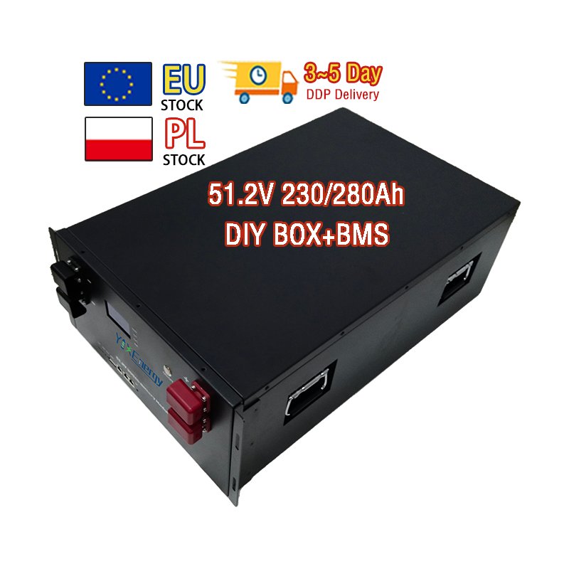 Eu Warehouse 48v 16s diy battery box 280ah For 230ah 280ah 302ah Cells Empty lithium battery box