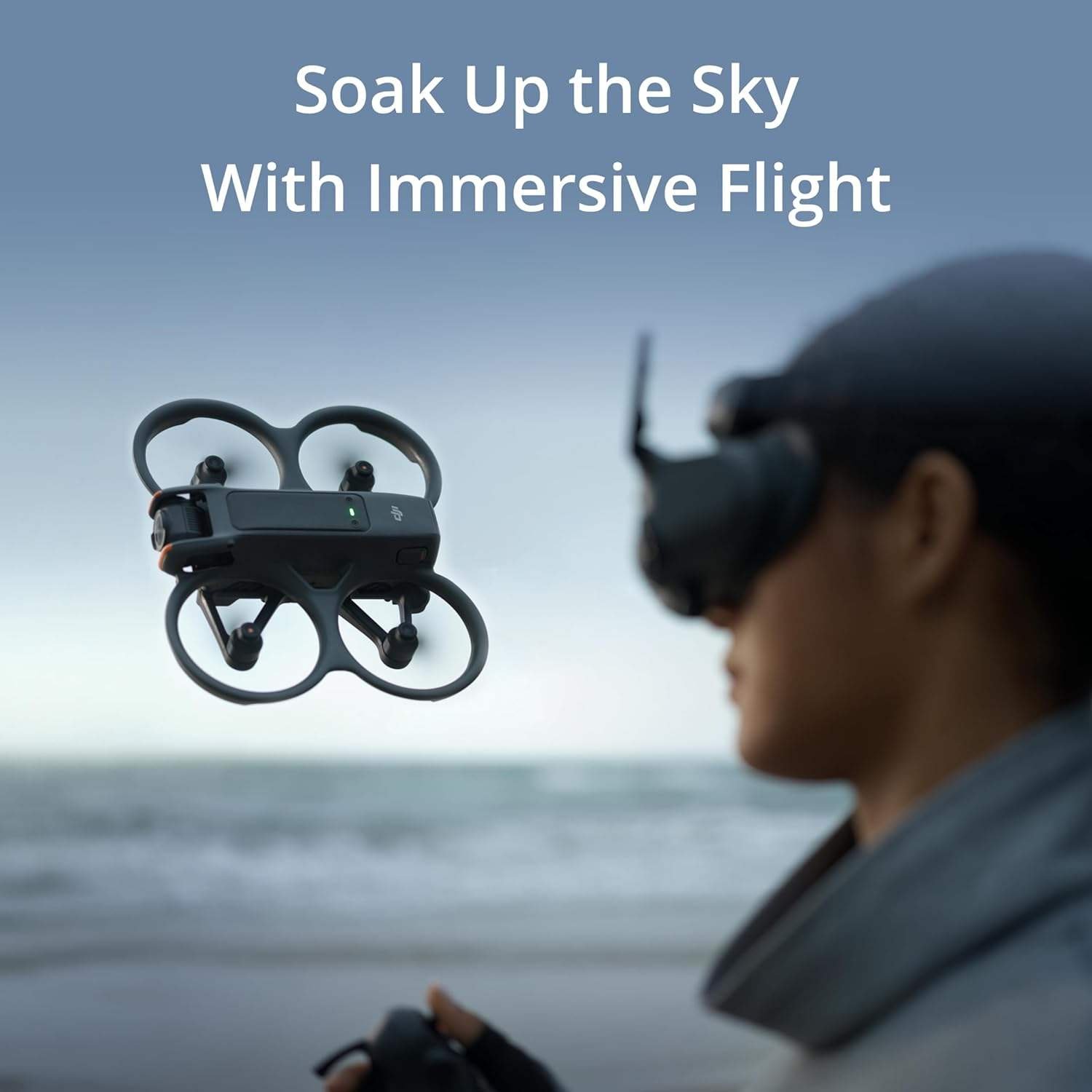 Original Avata 2 drone with tight shots in super-wide 4k 1/1.3-inch image sensor