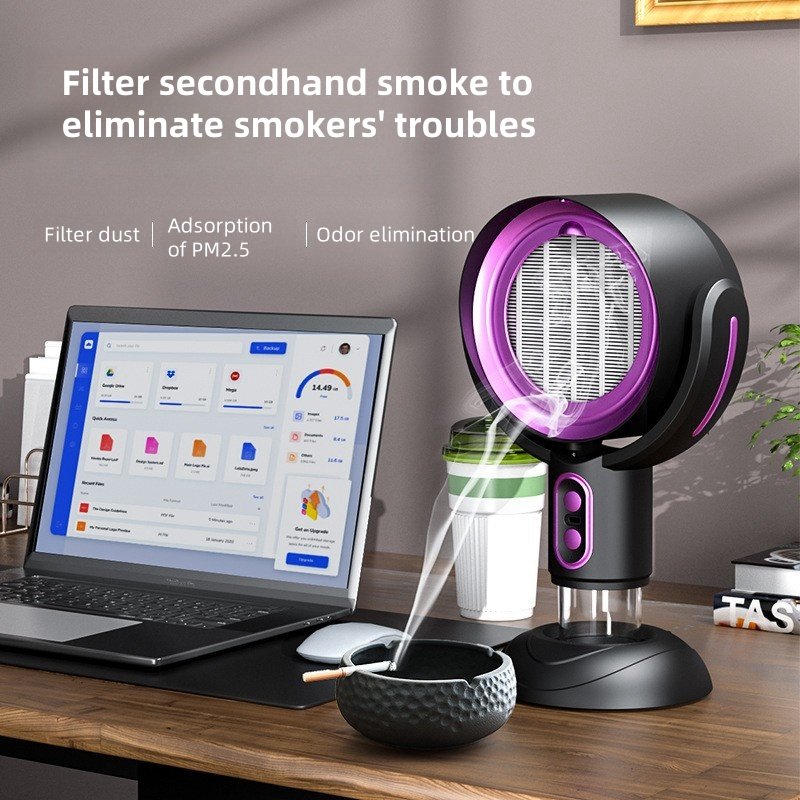 The new desktop range hood deodorizes and deodorizes negative ions and filters the air through oil smoke purifier