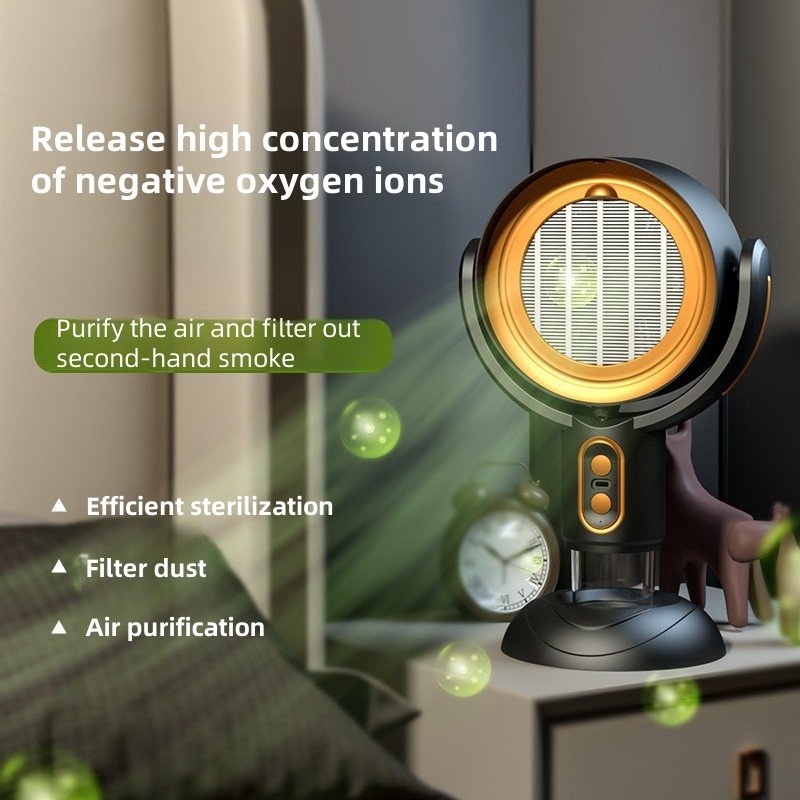 The new desktop range hood deodorizes and deodorizes negative ions and filters the air through oil smoke purifier