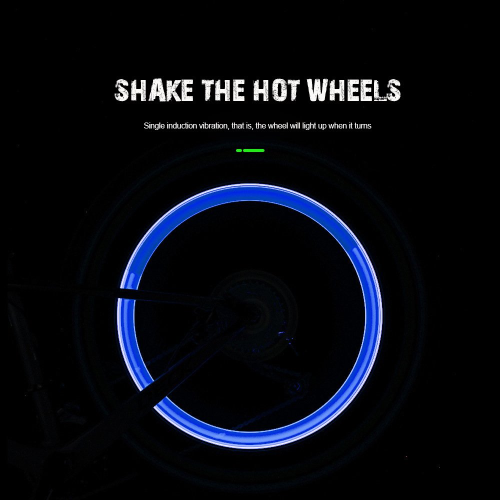 Fluorescent Stick Wheel and Tire Light Mountain Bike Gas Nozzle Light Bicycle Accessories
