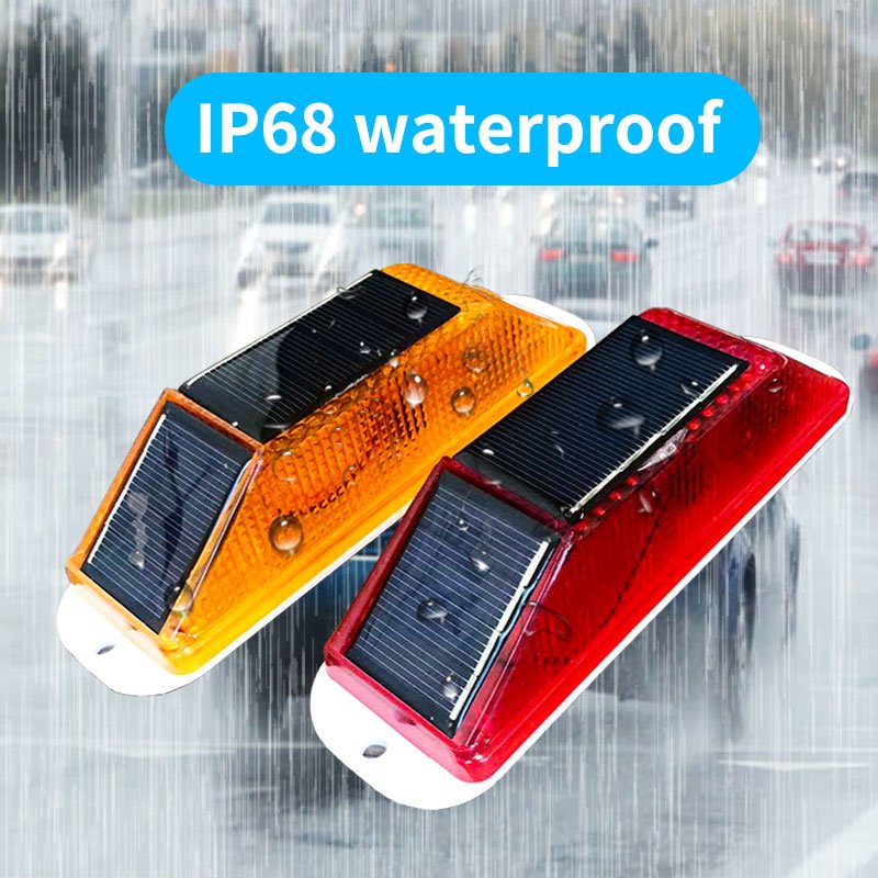Red Car Solar Strobe Warning LED Lamp Chip Control Bridge ricaricabile Night Driving Traffic Safety attenzione Light accessory