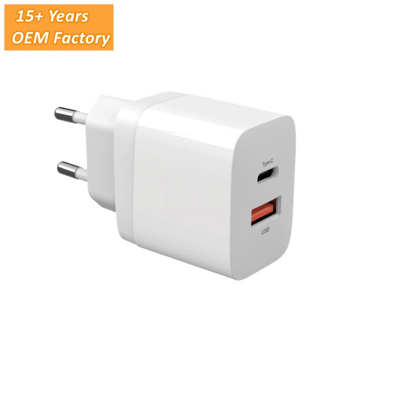 PD 20W 1 Type-C 1 USB-A 5V 9V 12V Phone Accessory Universal Tablet Travel Mini Portable Fast Wall Battery Charger Power Adapter