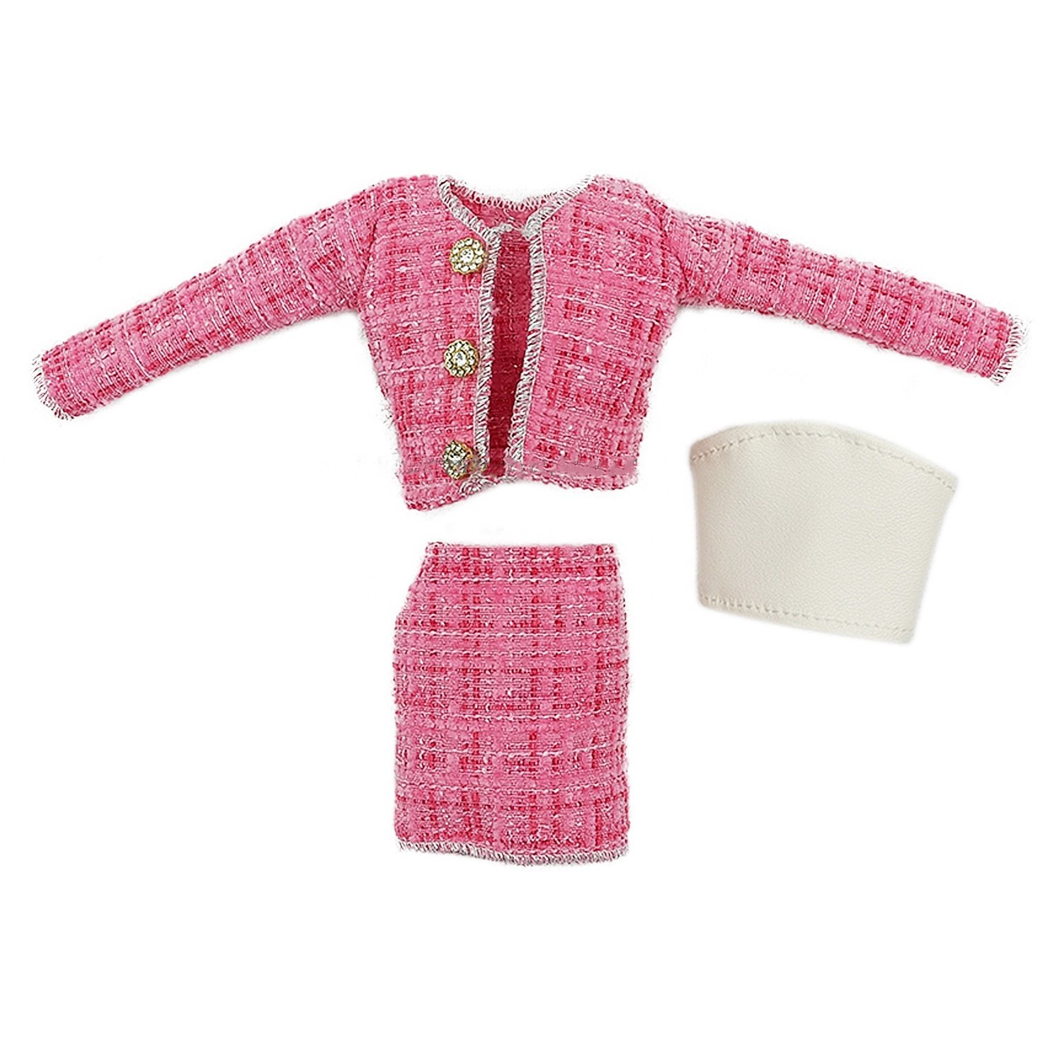 30cm doll 3 piece fashion daily small fragrance suit
