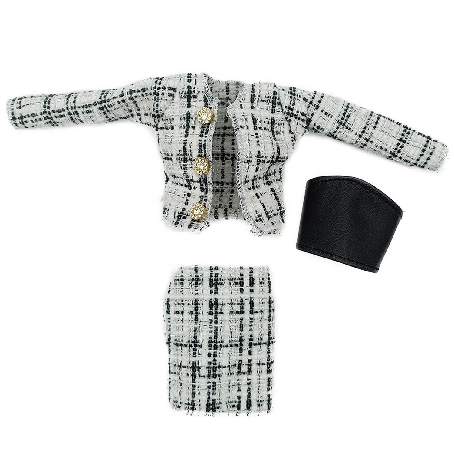 30cm doll 3 piece fashion daily small fragrance suit