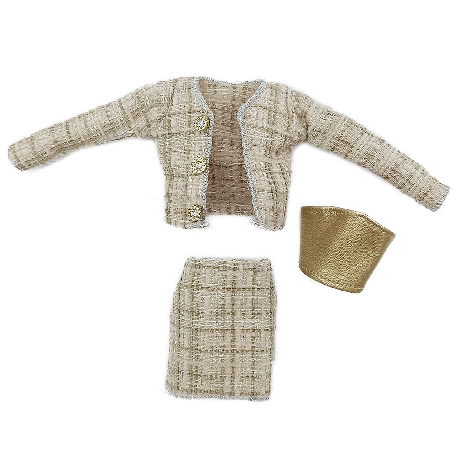 30cm doll 3 piece fashion daily small fragrance suit
