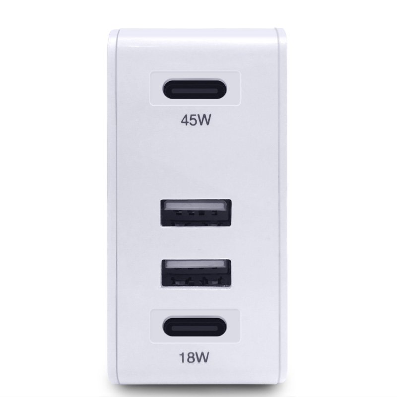 63W Dual Type-C PD Travel Charger Adapter with 2 USB-C PD & USB 3.0, Mobile Phone Accessories,multiple port usb charging station