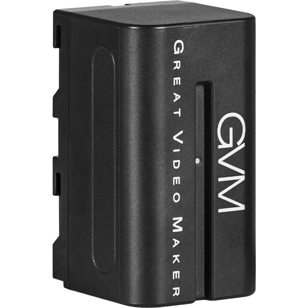 GVM Official NP-F750 4400mAh Batteries with Travel Chargers (Set of 2)