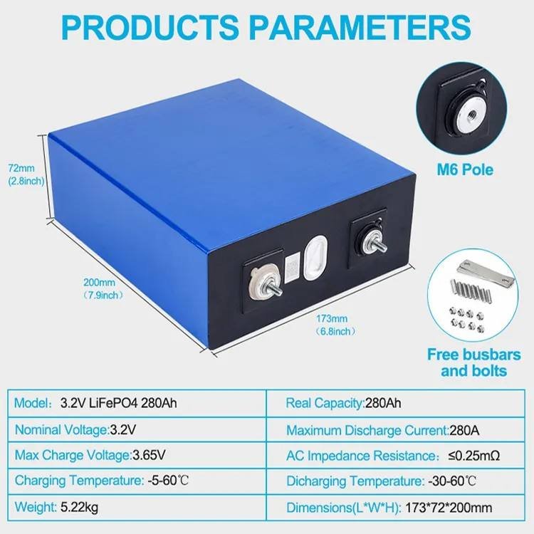 Lithium Ion Battery Solar RV Marine Forklift Battery Power Battery With Accessories 6000 Cycles Lifepo4 3.2V 280Ah