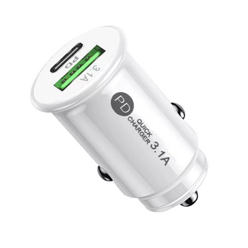 3.1A Fast Car Charger USB Type C Fast Charging Car Charger Mini Car Battery Charger For Mobile Phone Auto Accessories