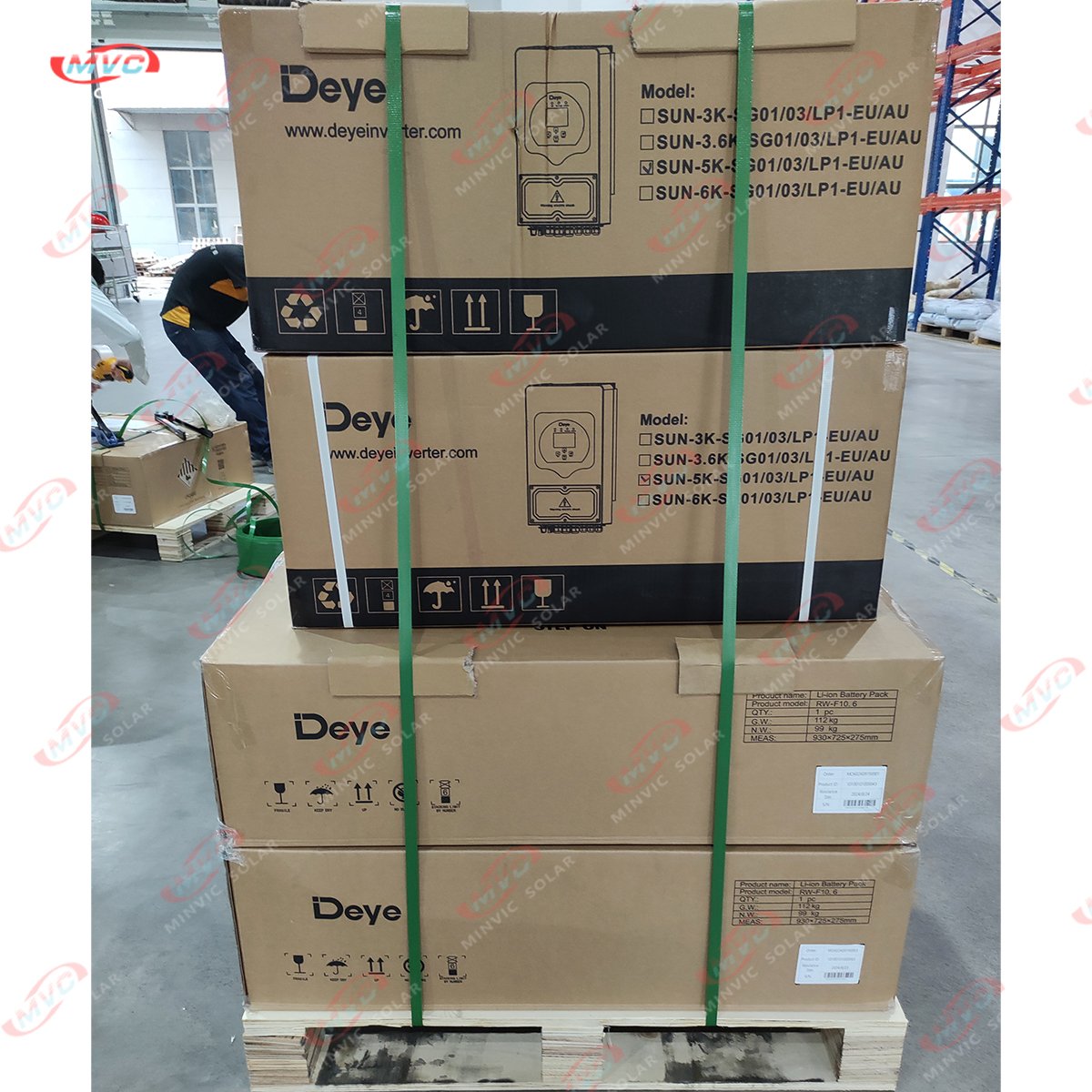 Deye 10KWH WALL MOUNTING LIFEPO4 BATTERY RW-F10.2 for residential energy storage solution