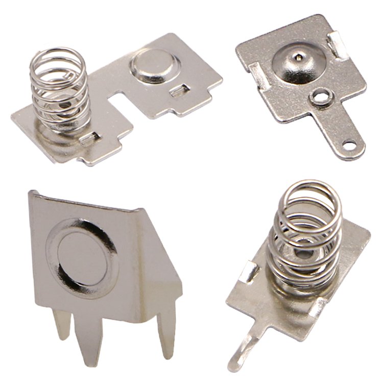 Spring Steel with Nickel Plate Battery Contact Clip PCB Battery Accessories Stamping Battery Contact For Keystone Alternative