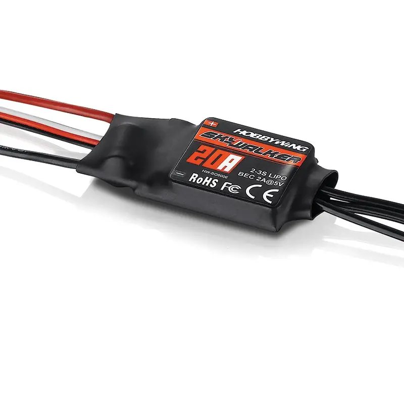 Hobbywing Skywalker Series 20A 30A 40A 50A 60A 80A 100A Brushed ESC Fixed- Wing FPV RC Drones Carbon remote Accessories