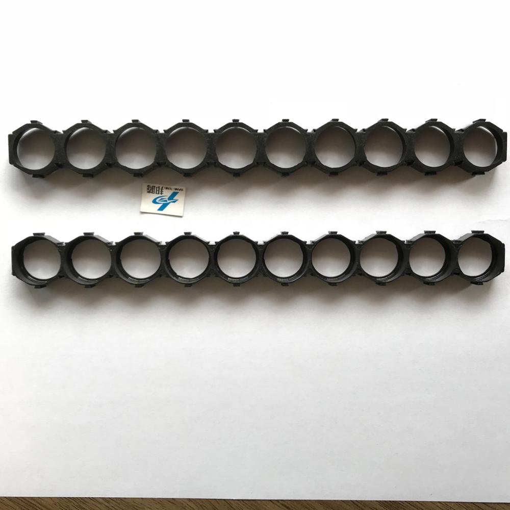 18650 battery holder Diameter is18.4mm ,Distance is 19.5mm black Battery Accessories for Dislocation 18650 10P Battery Holder
