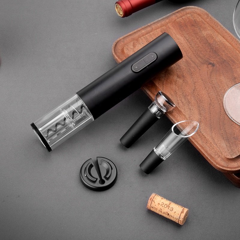 2024 Luxury Electric Wine Bottle Corkscrew Accessories Multifunction Home Use Bar Tools Wine Opener Gift Set Plastic Metal