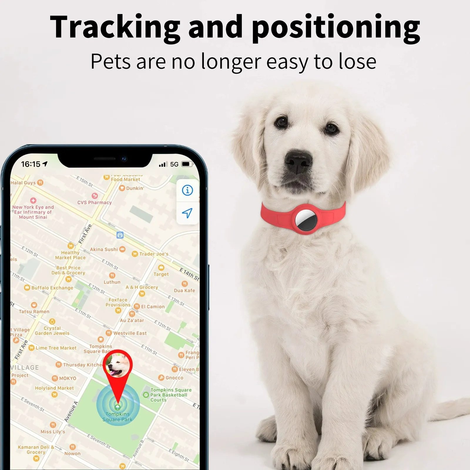 Pet Collar Loop Holder New Pets Silicone Protective Case Dog For Iphone GPS Finder Dog Cat Collar Loop Pet Accessories