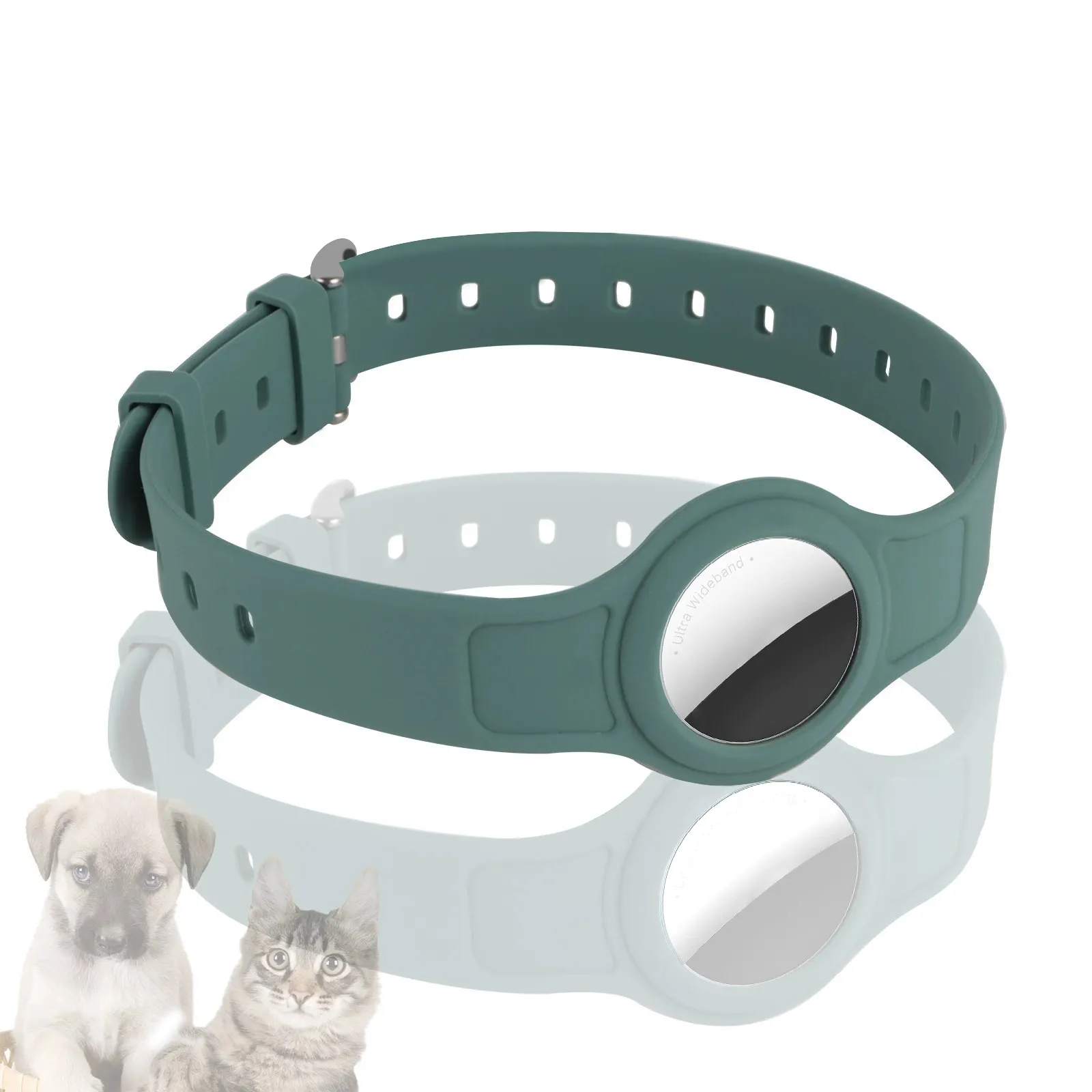 Pet Collar Loop Holder New Pets Silicone Protective Case Dog For Iphone GPS Finder Dog Cat Collar Loop Pet Accessories