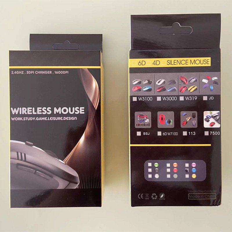FACTORY USB Wireless Mouse 2.4Ghz Gamer Mouse 3-Gear 6 Keys Mute For PC Laptop Office Adjustable Gaming Mice Battery Mouse