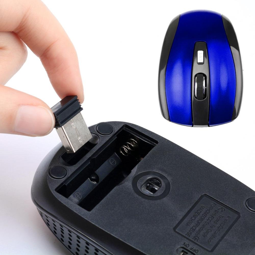 FACTORY USB Wireless Mouse 2.4Ghz Gamer Mouse 3-Gear 6 Keys Mute For PC Laptop Office Adjustable Gaming Mice Battery Mouse