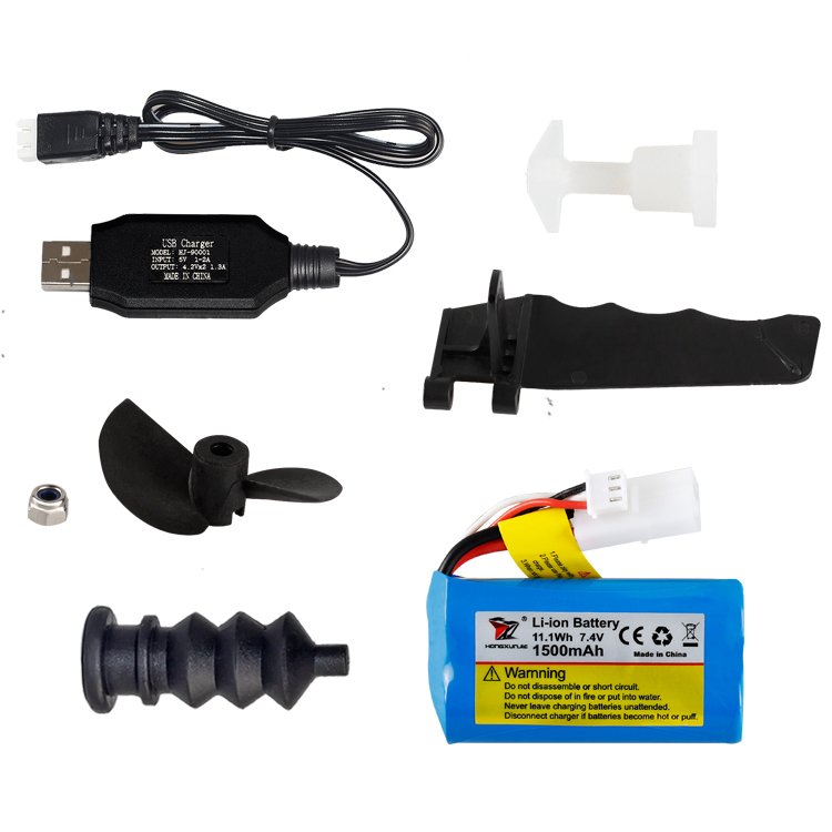 Factory Battery USB Charger Remote Control Accessories HJ806 806B HJ809 Series Electric Speedboat Motor Outboard Boat Parts