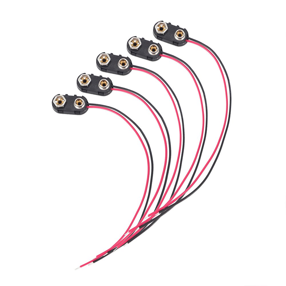 turdy T-Shaped 9V Battery Terminal Clip with Hard Shell Reliable Connections for Instruments & Testers Battery Accessories