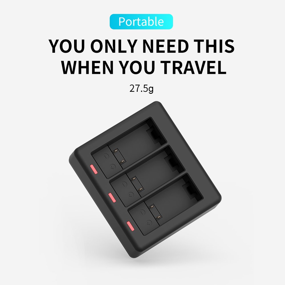New Arrival Go Pro Hero 10 Accessories Triple Channel Battery Charger for GoPro Hero 10 and Hero 9 cameras