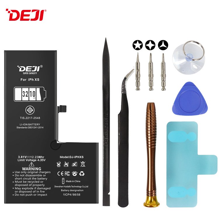 DEJI 3210mAh Lithium digital batteries for iPhone XS Real Capacity Cell Phone Battery Accessories