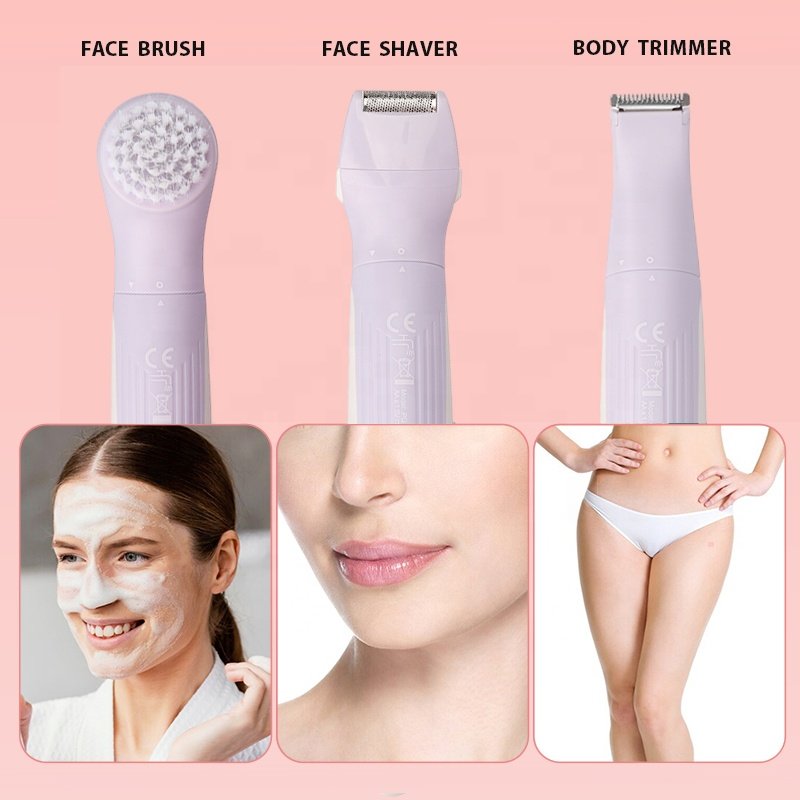 Custom Logo Mini Electric Eyebrow Trimmer Facial Hair Removal Shaver Portable Electric Shaver Hair Remover Epilator For Women