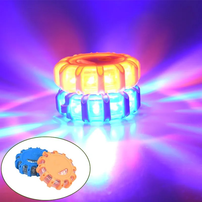 1X Magnetic LED Strobe Warning Light Car Emergency Road Rescue Safety Flashing Lights Roadside Auto Signal Beacon Lamp Accessory
