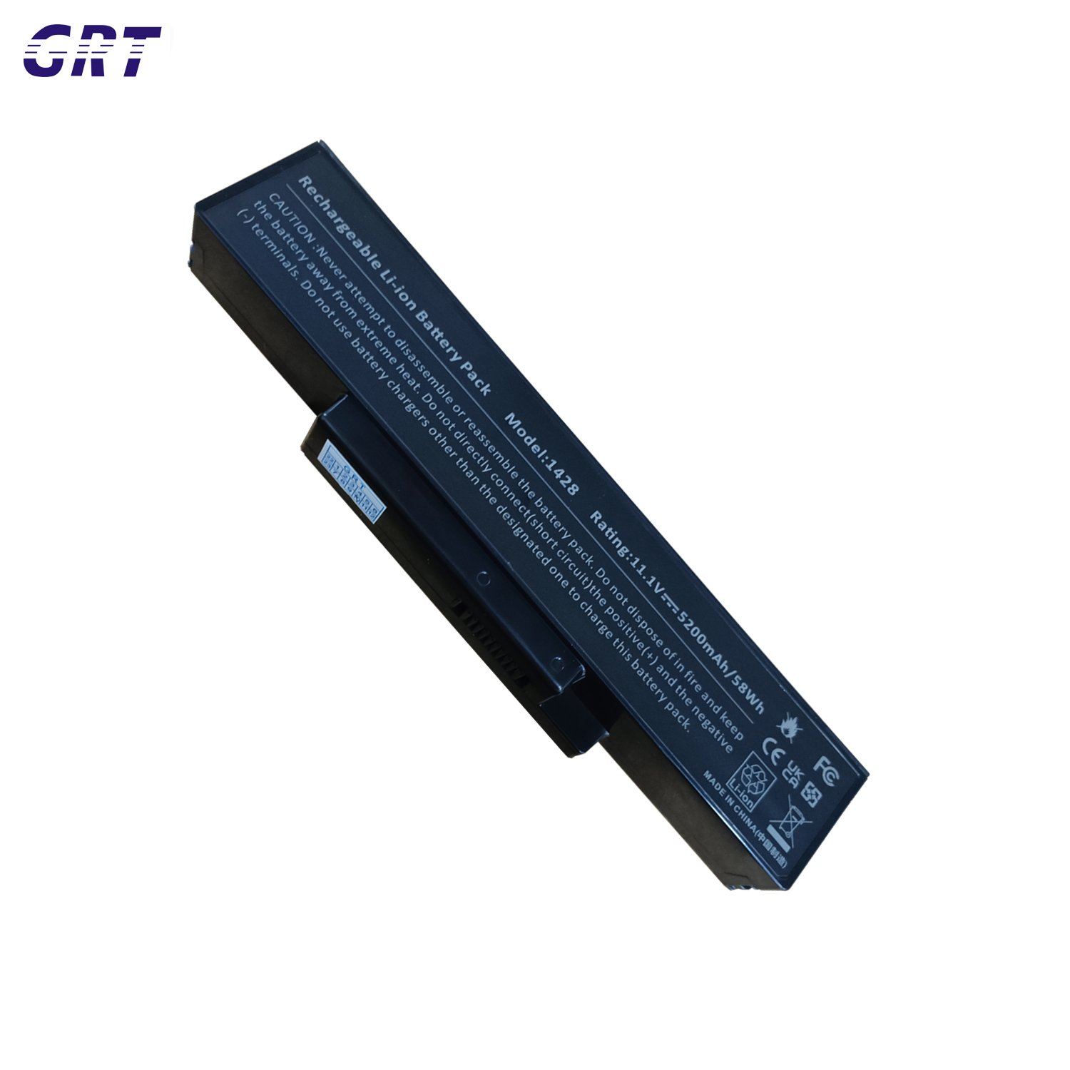 Laptop Accessories Rechargeable Battery for DELL 1428 1425 1427 11.1V 5.2Ah 58h Black OEM Factory Price Good Quality