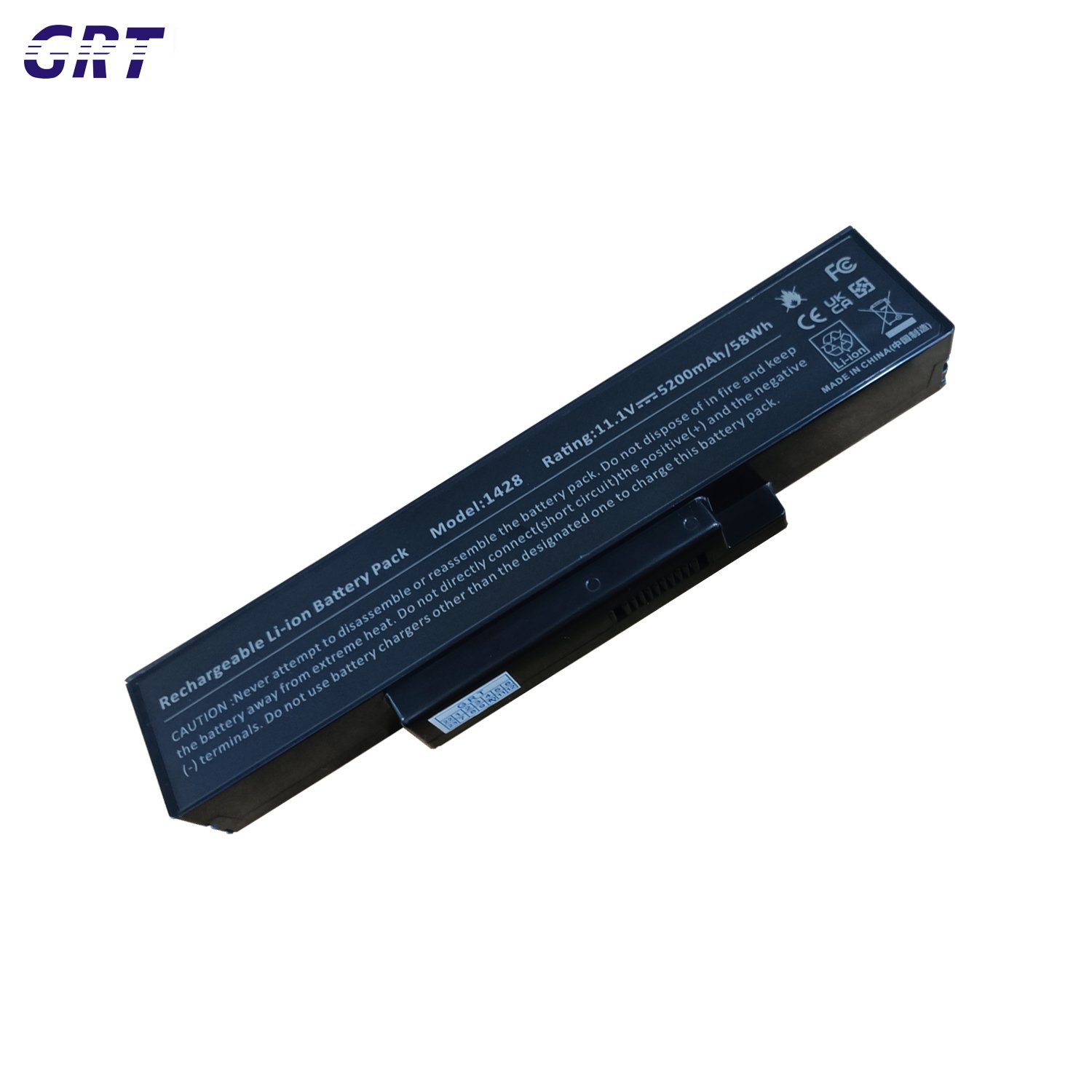 Laptop Accessories Rechargeable Battery for DELL 1428 1425 1427 11.1V 5.2Ah 58h Black OEM Factory Price Good Quality