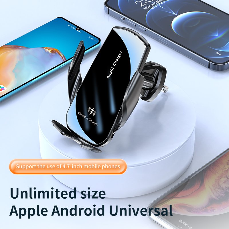 Wireless Car Charger Fast Charging for iPhone Samsung phone holder for car 2024 40W Air Vent Induction gravity Car Phone Holder