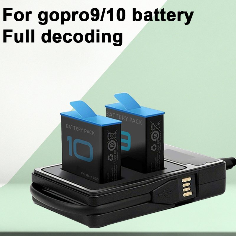 Kytuwy for gopro hero 10 9 8 7 6 5 Black camera accessories replace High Label capacity 1220mAh 1800mAh Baterias battery